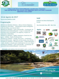 Seminário: Sustentabilidade e gestão das águas 
