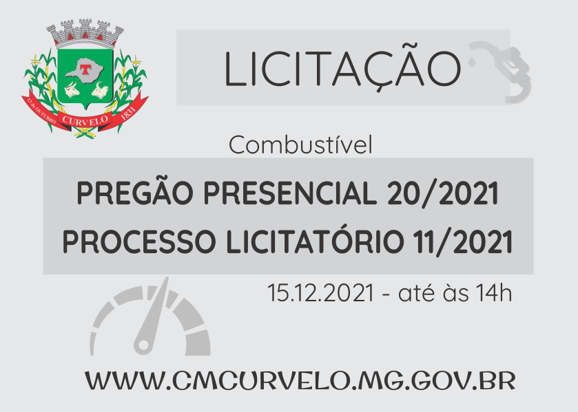 LICITAÇÃO - PREGÃO PRESENCIAL 20/2021 - 15.12.2021