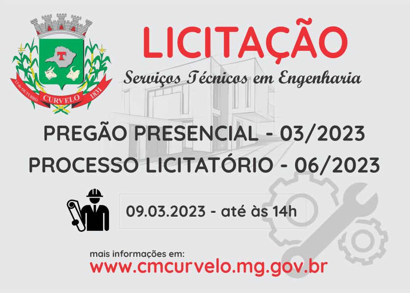 LICITAÇÃO - PREGÃO PRESENCIAL - 03/2023 - SERVIÇOS TÉCNICOS EM ENGENHARIA