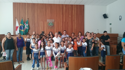 Visita dos alunos da Escola Estadual Antonina Mascarenhas Gonzaga